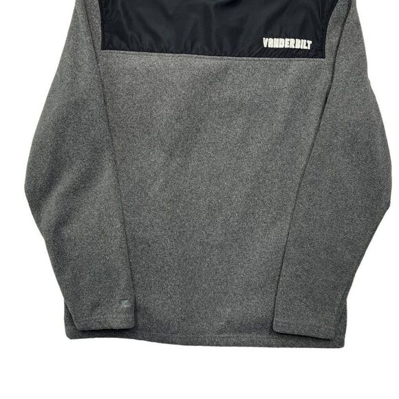 Colosseum Men's Gray Vanderbilt Commodores 1/4 Button Fleece Pullover - Picture 7 of 9
